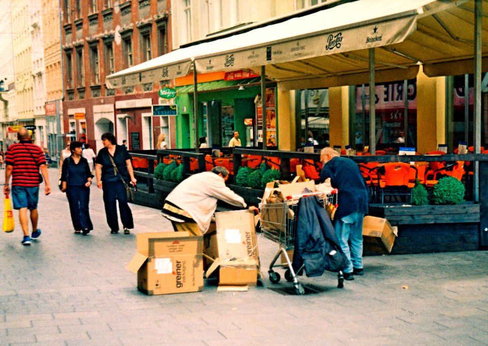 Sokol 2 - Poor People with Paper Boxes