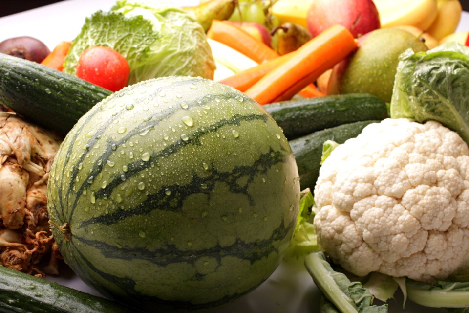 Cauliflower still life background