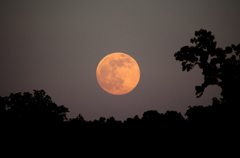 Full Moon Rising Over Northwest Georgia on June 22nd, 2013