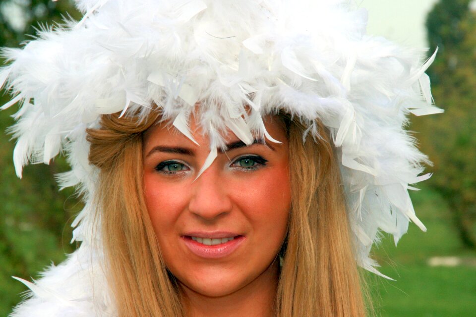 Portrait green eyes beauty