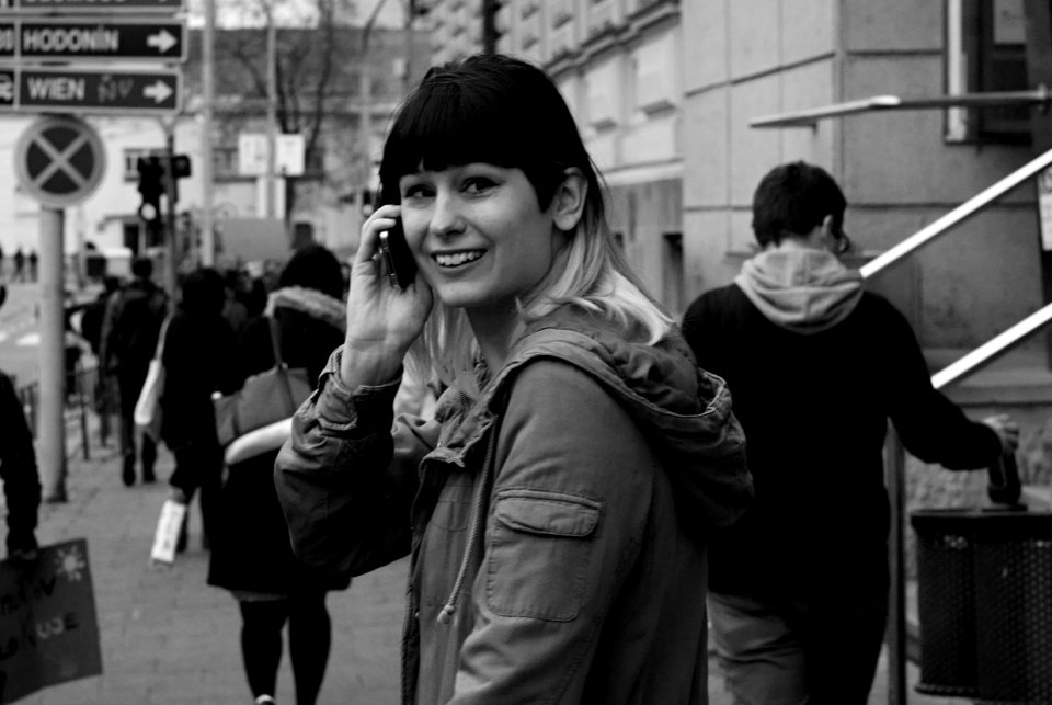 Sony Alpha A230 with Helios-44-2 - Highlights of Antifascist Demonstration in B&W - Portraits 01