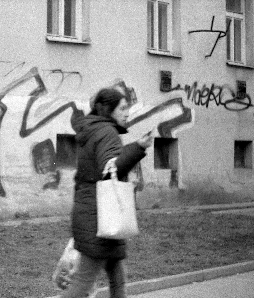 Praktica BC1 - Woman with a Phone