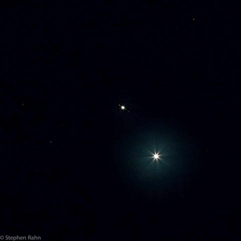 Venus and Jupiter