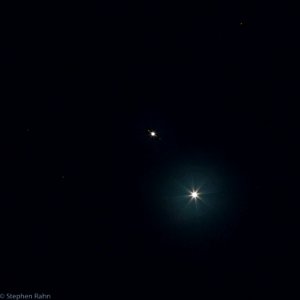 Venus and Jupiter