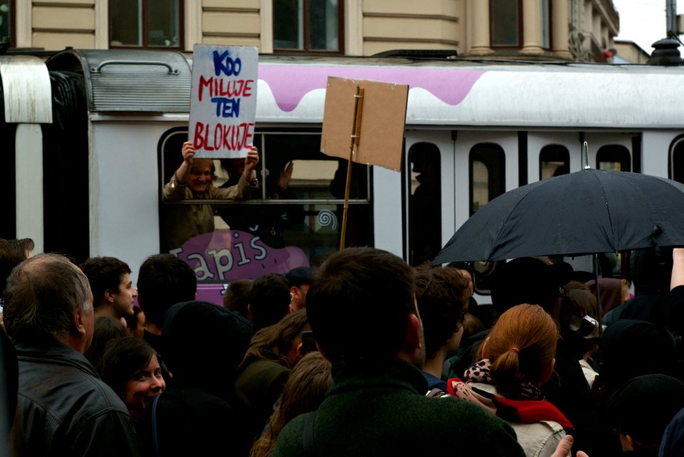 Sony Alpha A230 with Helios-44-2 - Blockade of Neonazi March - Part 6: Under Pressure 08