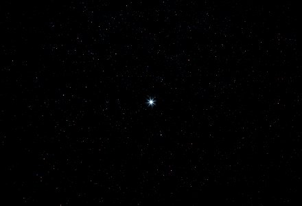 Jupiter shining brightly.