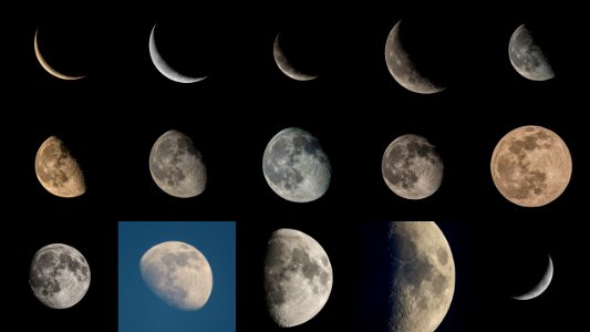 June 2014 Lunar Collage