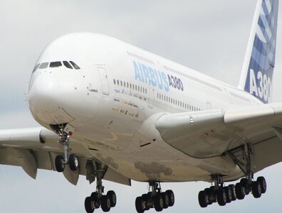 A380 jet flight photo