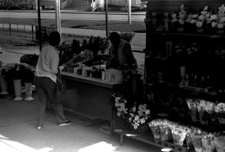 Praktica MTL5 with Helios-44M-4 - Woman Buying a Flower