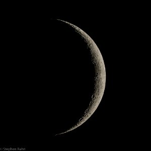 Waxing Crescent Moon - 8% Illuminated