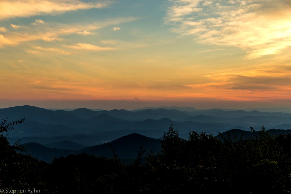 Sunset over North Georgia