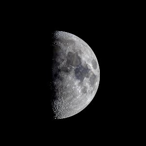 57% Illuminated Waxing Gibbous Moon on 12-26-17 photo