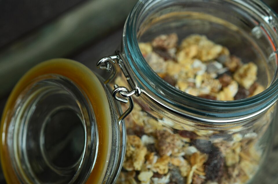 Storage muesli breakfast
