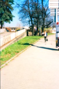 Canon Rebel XS + Pinhole Lens Body Cap - Pinhole Streetshot 1