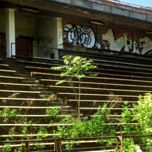 Pentacon Six + MC Biometar 2,8/120 - Abandoned Soccer Stadium in Brno 05