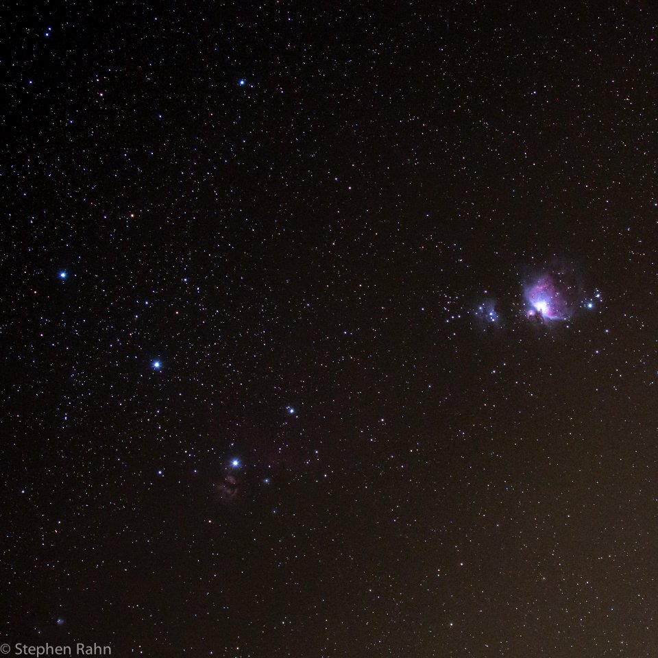 Orion Region taken with Canon 6D and Tamron 150-600mm lens