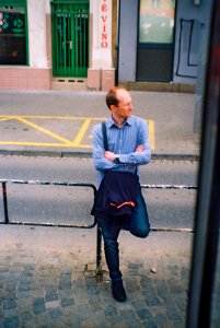 Vilia-Auto - Man at Tram Stop