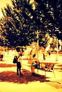 Praktica BC1 - Redscaled and Cross Processed - At Tram Stop Česká 2