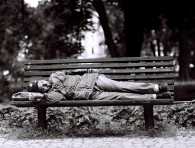 Pentacon Six + MC Biometar 2,8/120 - Sleeper on the Bench 1