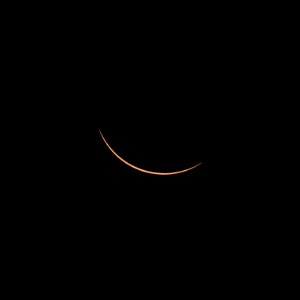 Just before totality.