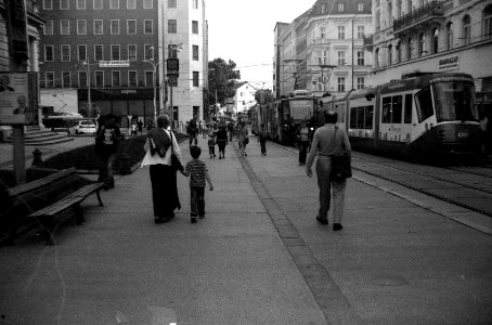 Siluet Elektro - Tram Stop Malinovského Náměstí photo