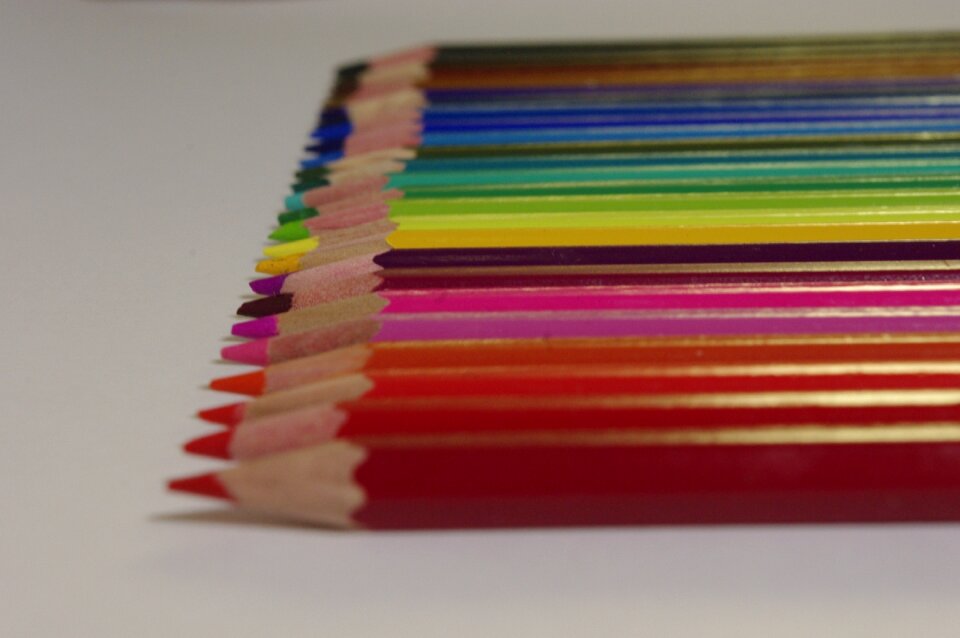 Colouring pencils children colors