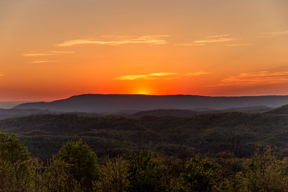 Sunset from Buck Bald Mountain