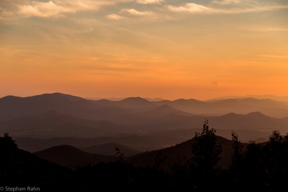 Sunset over North Georgia