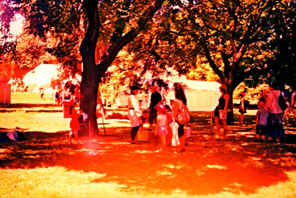 Pentacon Electra + Cross Processed Film - Party for Kids in the Lužánky Park 1