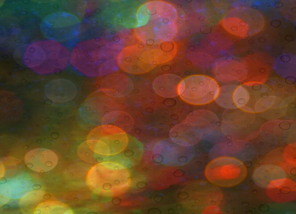 Clouds bokeh colorful
