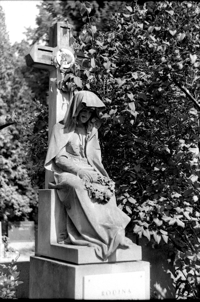 Praktica MTL 5 with Industar-61L/Z-MC - Gravestone Statue 1