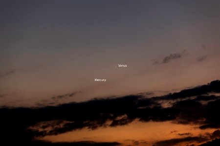 Venus-Mercury Conjunction on 5-21-20