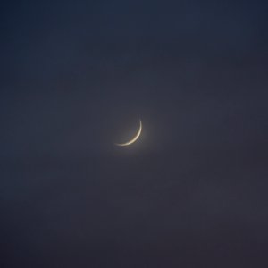 7% Illuminated Waxing Crescent Moon photo