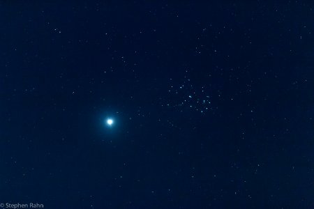 Venus and the Pleiades photo