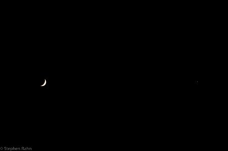The Moon, Jupiter, and Venus photo