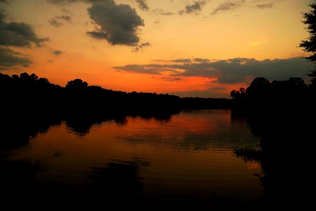 Sunset at Cooper Creek Reservoir - Columbus, Georgia