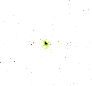 Color Negative of the Orion Nebula