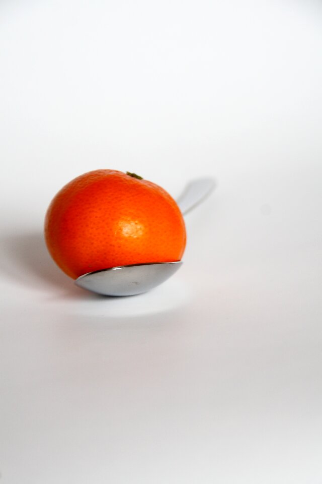 Tableware close up orange