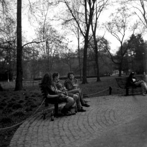 Flexaret 3a - Young People on Benches photo