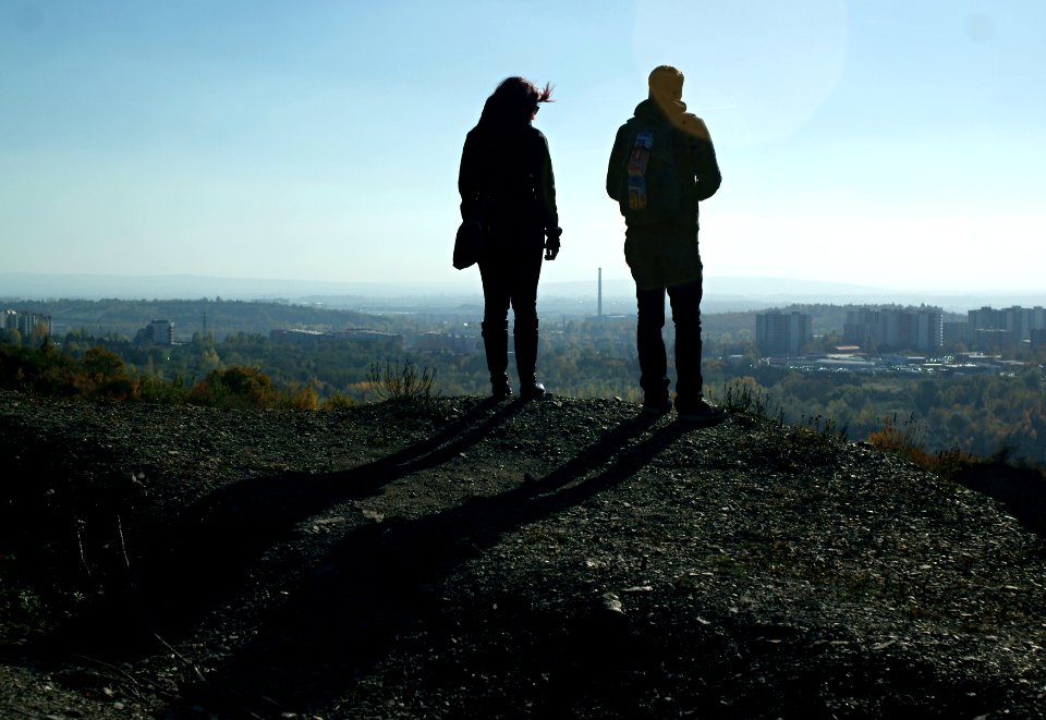 Sony Alpha A230 with MIR-1V - Couple Observing Brno
