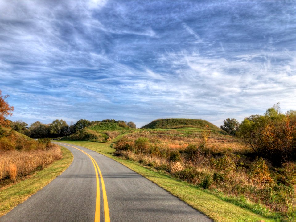Native American Mounds at the Ocmulgee National Monument