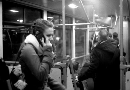 Praktica BC1 - In the Night Tram photo