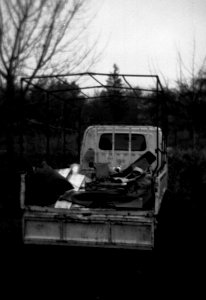 Holga 120FN - Car with Garbage