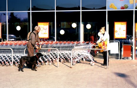 Praktica MTL3 + Helios 44-2 2/58 - In front of a Supermarket