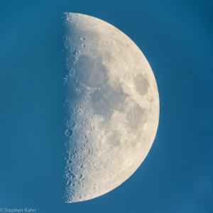 Daytime First Quarter Moon