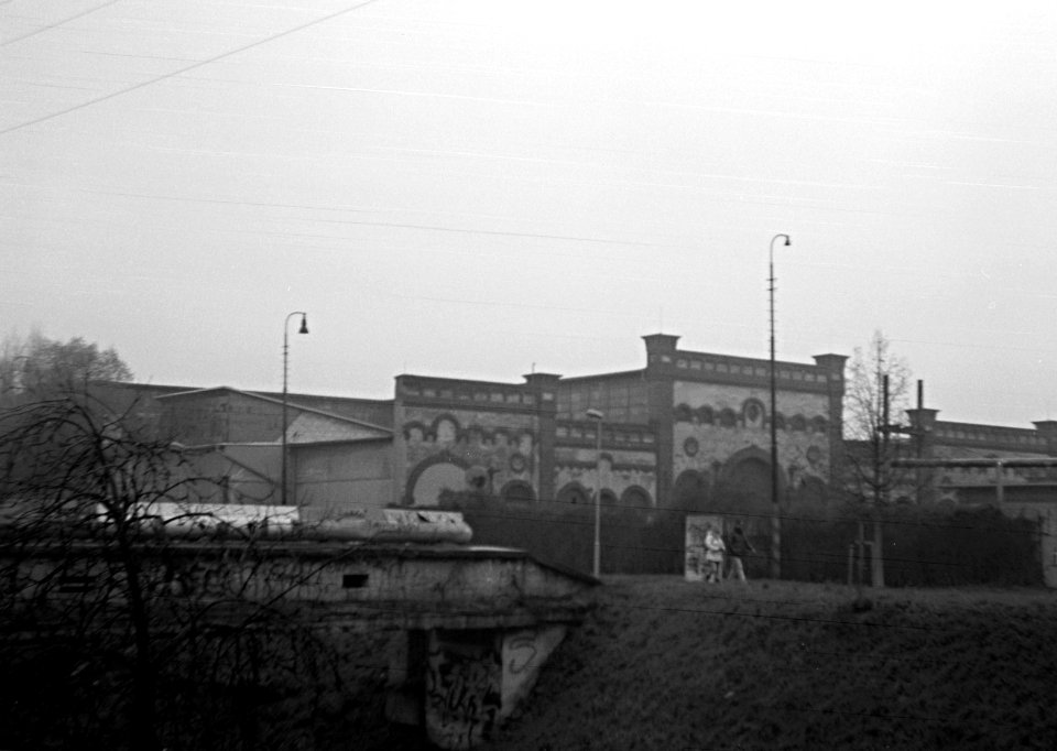 Zeiss Ikon Box Tengor - Former City Slaughterhouse at Svitava River in Foggy Day 6