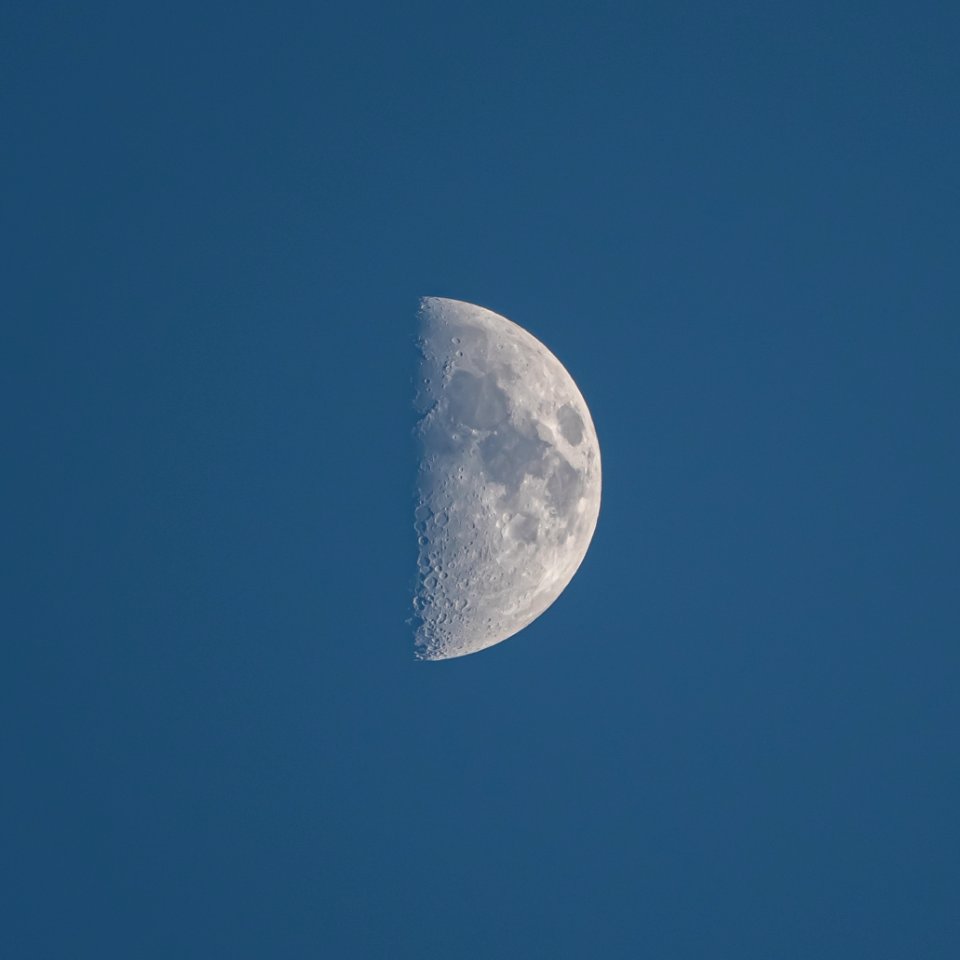 Day 52 - First Quarter Moon from 2-19-21.
