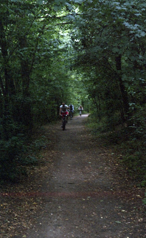 Zenit 12SD + Industar-50-2 - Cyclist in the Forest 2