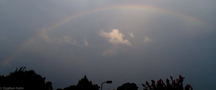 Rainbow over Woodstock, Georgia