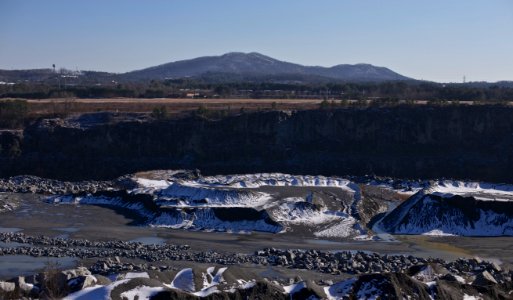 Kennesaw Mountain and Quarry with Snow